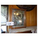 Normal Rockwell battery clock w/ mirrored back