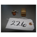 Mini cast iron:  cash register and ice cream churn
