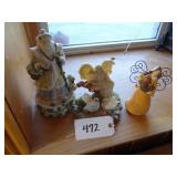 Swan Santa Christmas music box, angels and swan fi