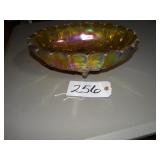 Amber carnival centerpiece bowl