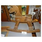 Antique child horse rocker