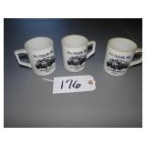 HJ Culler three 1987 coffee mugs