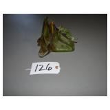 Vintage stretch art glass napkin holder