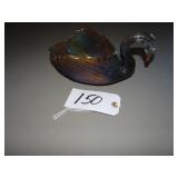Vintage Carnival swan dish