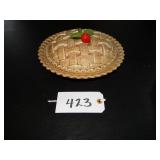 Cherry ceramic pie holder