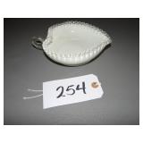 Silver crest heart finger dish