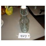 Milk bottle cow embossed