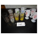 Collector tumblers:  Ship VFW, Orrstown Bank, Dave