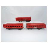 Lionel Prewar #1701(x2) and 1702 passenger car