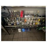 54' Glass Tender Ice Bin Cold Plate Liquor Rail