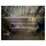 Krowne 30' Bar Height Drain Table