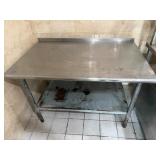 48' S.S. Worktop Table w. Undershelf