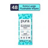 Bulk Lot of Pura Medicated Hazel Wipes, 48 Ct