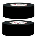 2 rolls of 3M Rubberized Black Duct Tape 1.88" x 4