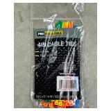 4 Cable Ties 6 PACK