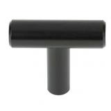 BH&G 1-9/16" (40mm) Bar Knob, Black, 2pk