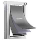 Large Dog Door for Exterior Door, 3 Flaps