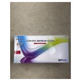 Lot of 10 Ideal Clear Vinyl Gloves 100/Box, L