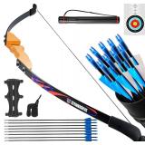 Giovent Recurve Bow and Arrow Adult - 54"