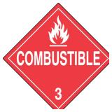 AccuformNMC Class 3 Flammable, 10.75"x10.75" 50pk
