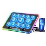 RGB Laptop Cooling Pad, 13 Fans, 15.6-17.3 in