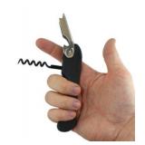 KITCHENMATE Soft-Touch Double-Hinged Corkscrew