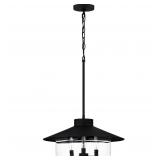 Quoizel Yasmin 3-Light Black Outdoor Pendant Light