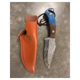 Damascus Steel Knife with Sheath