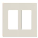 Lutron Claro 2-Gang Screwless Wall Plate