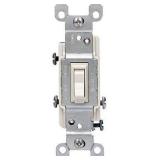 Leviton 15A 3-Pole Toggle Switch Almond 6 pk