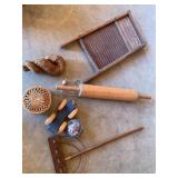 Lot of Antique Wood Wall Decorations