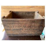 Antique Wood Builders Hardware Box