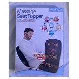 HEALTHTOUCH MASSAGE SEAT TOPPER WITH SOOTHING HEAT