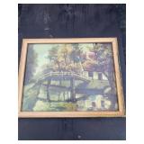 Vintage 7 x 9 wall art framed