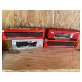 A lot of HO scale model railroad trains