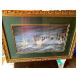 Beautiful Framed Storm Warning Wall Art