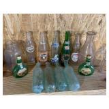 Large Lot of Old Bottles - Monticello Dairy Among