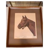 1973 Framed Horse Art