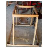Antique Wooden High Chair One Leg Needs Repair