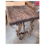 Very Fragile Antique Wood Table /Coffin Stool