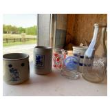 Lot of Vintage Glasses & Pottery
