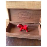 Antique Wood Box & Horse