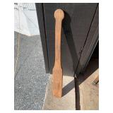 Small homemade wooden paddle