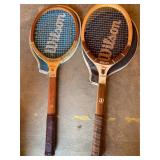 2- Vintage Wilson Tennis Rackets