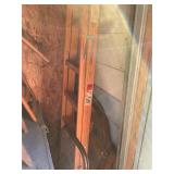 Large antique mirror with coat rack, 6 foot wooden