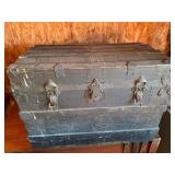 Antique Large lockable travel trunk