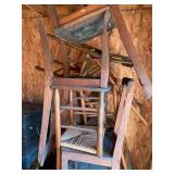Lot of seven antique wood chairs