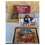 Lot of Collectibles army recruiting poster is stuc