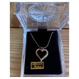 Abruzzi Italiano Gold Tone Necklace W/ Heart