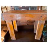 Small Finished Wood Bench 24Wx20H